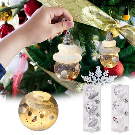 

Tarmeek LED Christmas Transparent Ball Ornaments for Christmas Tree Decorations Light Bulb Ball for Holiday Wedding Xmas Party Decoration Christmas Decorations Indoor Outdoor
