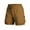Brown, variant on ZQUUVOU Men's Cargo Shorts Solid Color Portable Zipper Pockets Drawstring Elastic Waist Pant Olive Green