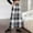 *Gray, variant on U Women's Long Plaid Skirt,High Elastic Waist Fall Winter A Line Maxi Warm Wool Skirt With Pockets Orange,Womens Plus XXL