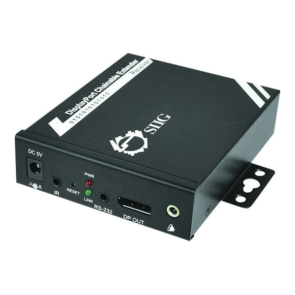 SIIG DisplayPort to CAT5e Daisy Chain HD with RS-232 & IR - Repeater - Video/audio/infrared extender - DisplayPort - up to 328 ft