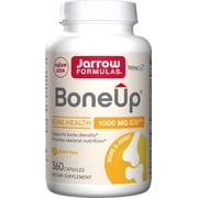 Jarrow Formulas BoneUp for Bone Density - Vitamin D3 and K2, Calcium Support, 360 Capsules, Provides Skeletal Nutrition, Up to 60 Days Supply