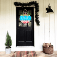 thumbnail image 2 of Eveokoki Front Door Porch Decorations Noel Door Hanging Sign 11 inch Wooden Wall Sign, Rustic Holiday Wreath Decor for Front Door Porch Home Window Wall Farmhouse Decorations, 2 of 7