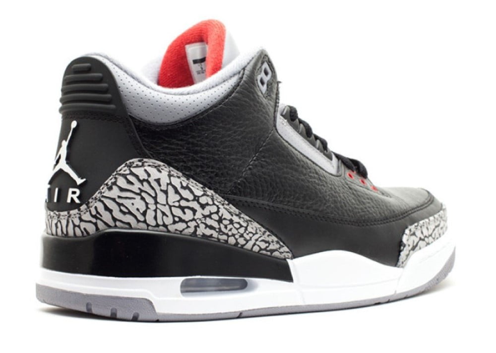 AIR JORDAN 3 RETRO '2011 RELEASE BLACK CEMENT' - 136064-010