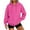Hot Pink_04#A731, variant on Homozy Womens Hoodies Oversized Long Sleeve Fleece Solid Color Hoodie Casual Basic Pullover Sweatshirts 2025 Fall Outfits Hot Pink M