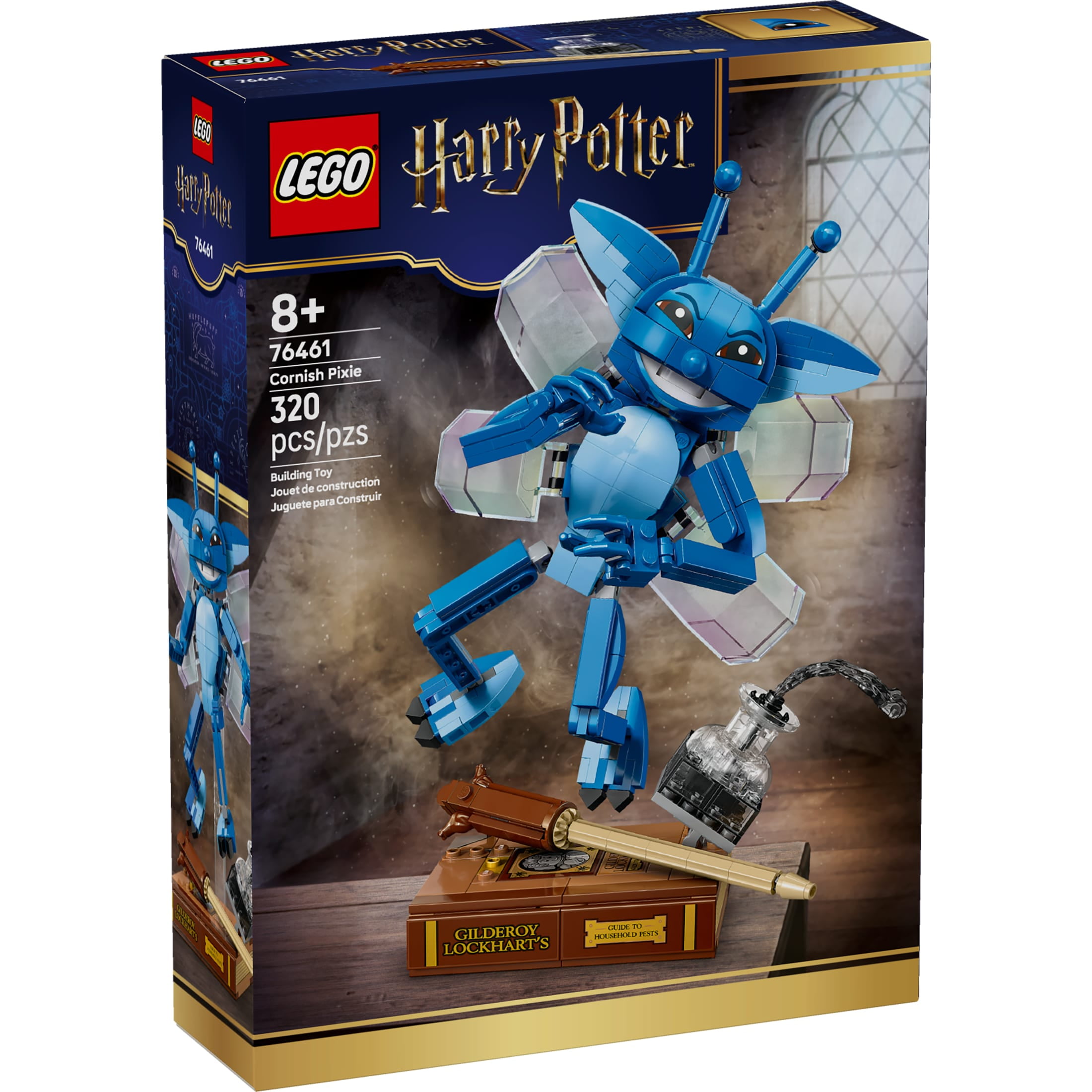 LEGO Harry Potter Cornish Pixie Building Toy for Girls & Boys - Book Shelf or Bedroom Decor for Fans - DIY Room Decoration for Kids, Ages 8+ - Gift Idea for Birthdays - 76461