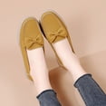 thumbnail image 5 of Big Size Women's Casual Loafers Slip On Leather Shoes Lightweight Casual Walking Shoes Female Moccasins Classic Penny Loafer Flats Boat Shoes, 5 of 9