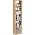 thumbnail image 2 of Anhdah 5 Cube Storage Organizer Bookshelf, Natural-Oak Wooden Bookcase Storage Shelf, Sturdy 5-Cube Organizer for Living Room, Bedroom, Home Office, Easy Assembly, 2 of 7
