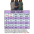 thumbnail image 3 of Womens Round Neck Blouses T-Shirts Plus Size Blouse Tops Shirt Short Sleeve Loose Tops Blouse Fashion Irregular Patchwork Tops T-shirt, 3 of 6