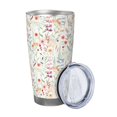 thumbnail image 2 of KLL Wildflower Watercolor 4 Print 40oz Stainless Steel Insulated Car Cup with Spillproof Lid - Keep Your Drink Hot or Cold on the Go-Without Straw, 2 of 8