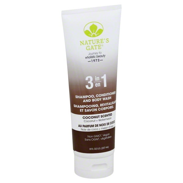Natures Gate 3 in 1 Coconut Scented Conditioner and Body Wash Shampoo