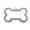 Silver, variant on erfcxs Dog Tags Stainless Steel Pet ID Tags With Glittery Bone Design Dog Name Tag Engraved For Dog Puppy Cat