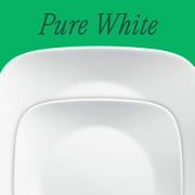 (2 pack) Corelle®- Classic, Pure White Square 12-Piece Dinnerware Set