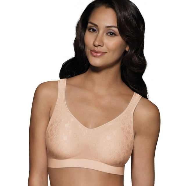 Bali Soutien-Gorge Sans Armatures pour Femmes Comfort Revolution Tailles Intelligentes, S, Nude Dot