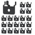 thumbnail image 1 of Ganchos para panel perforado HUHOLE para cuadros, paquete de 20, metal negro, 1 of 6