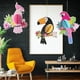 thumbnail image 3 of Juego de colgantes de pájaros tropicales bonitos decorativos coloridos pájaros tropicales loros adornos de fiesta temática hawaiana para el hogar, 3 of 5