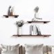 thumbnail image 2 of Shelf Bracket Brackets 25cm, Industrial Bracket Wall Shelf Invisible Fixing Vintage Brackets Wall Bracket DIY Metal Bracket Black with Screws (2 Pcs), 2 of 5