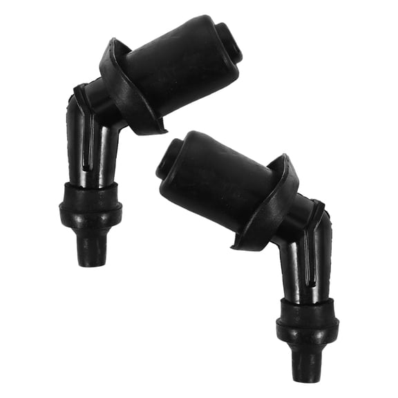 CIMAXIC Vehicle Owners Spark Plug Cap Black 2Pcs 3.5X1.0X1.0In