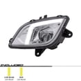 thumbnail image 2 of EPIC LIGHTING OE Style LED Fog Light Chrome w/ LED Light Bar Assembly Replacement for FREIGHTLINER 18-22 CASCADIA [ FL2592106 A6603653002 ] Left Driver Side, 2 of 4