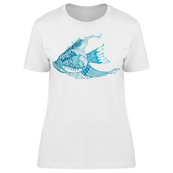 Tropical Fish Art T-Shirt Women -Image by Shutterstock, Female 3X-Large