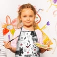 thumbnail image 3 of Scribble Dogs Kids Aprons for Girls and Boys,Adjustable Neck Strap Toddler Aprons for Kids Cooking Baking, 3 of 7