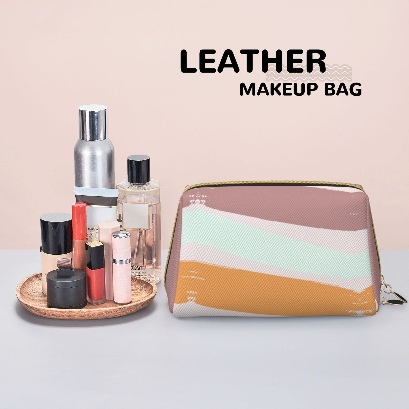 Leather Makeup Bag Mockup