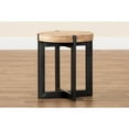 thumbnail image 4 of Horace Rustic and Industrial Natural Brown Finished Wood and Black Finished Metal End Table, 4 of 5