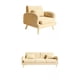thumbnail image 1 of de 2 Piezas de Sofá Y Almohada Tapizados de en Miniatura para Casa de 1/12, Sala de , de , Juguetes, de Baoblaze Sofá individual de casa de muñecas, 1 of 8
