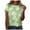 #1-Green, variant on Patlollav Womens T-Shirt Casual Loose Floral Print Crewneck Printed Short Sleeve Tops