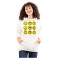 thumbnail image 3 of Positive Happy Faces Smile Emoticons Hoodie Sweatshirt Women Men Brisco Brands S, 3 of 6