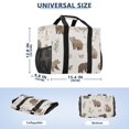 thumbnail image 2 of FORMRS Tote Bag for Women Large Capacity Canvas Travel Foldable Carry On Shopping Handbag, Light Gray Bears, 2 of 8