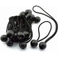 thumbnail image 1 of Ball Bungee Cords 6-Inch Elastic String Canopy Tarp Tie Down Straps Tent Fix Rope, Black 20-Piece, 1 of 5