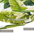 thumbnail image 3 of Greendale Home Fashions Outdoor 18'' x 18'' Round Seat Pad, Set of 2, Palm Leaves White, 3 of 7