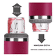 thumbnail image 4 of Portalatas  Bloosom De Cerveza De Acero Inoxidable Vaso Térmico 14oz Rosa Roja, 4 of 5