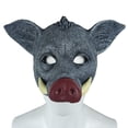 thumbnail image 2 of Máscara Hosfairy Halloween Horror Wild Boar para adulto, color gris, 2 of 9