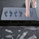 thumbnail image 1 of Alfombrilla rectangular antideslizante para baño, ducha y baño. Alfombrilla antideslizante con ventosas para masaje de pies., 1 of 7