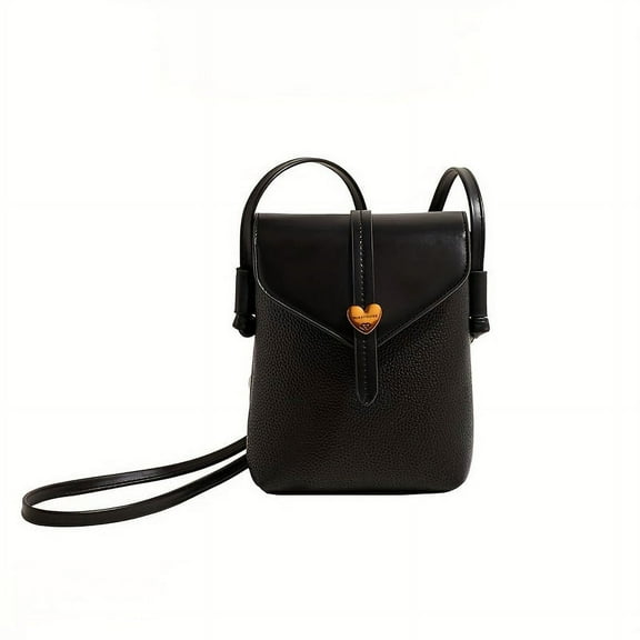 MMYGU Minimalist Crossbody Bag PU Leather Shoulder Bag Retro Mini Mobile Phone Bag