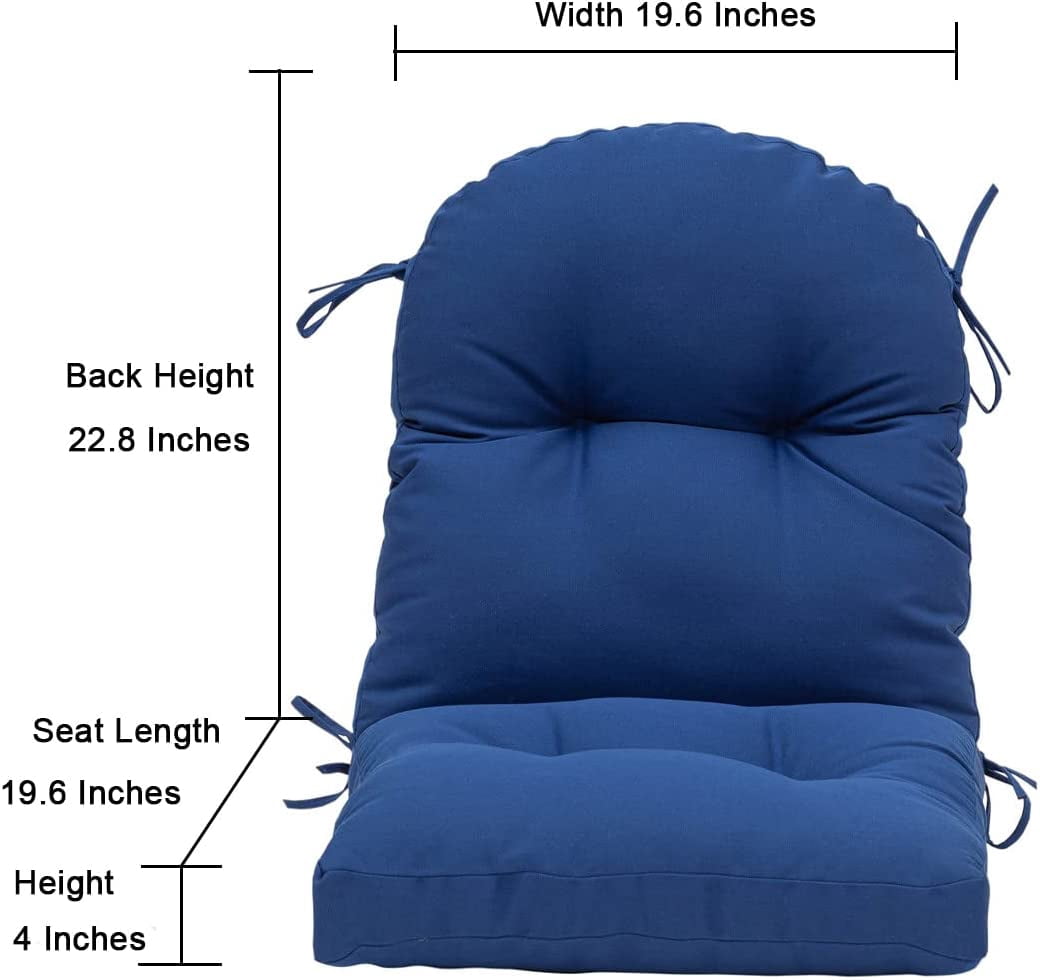 Tufted Outdoor Chair Cushions, Waterproof Patio Seat Back Pads, Weather Resistant Non Slip Replacement Cushions for Outdoor Furniture Wicker Lounge Chairs,Red