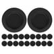 thumbnail image 1 of Moluckfu 20Ud Tapones Redondos Negros Para Caja De Cubre Orificios Protege El Contenido, 1 of 8