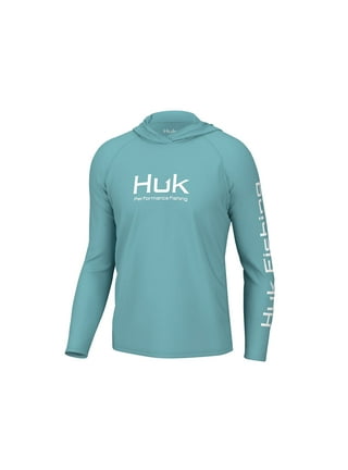 Huk Men's Vented Pursuit Long Sleeve Shirt, Small, Moss
