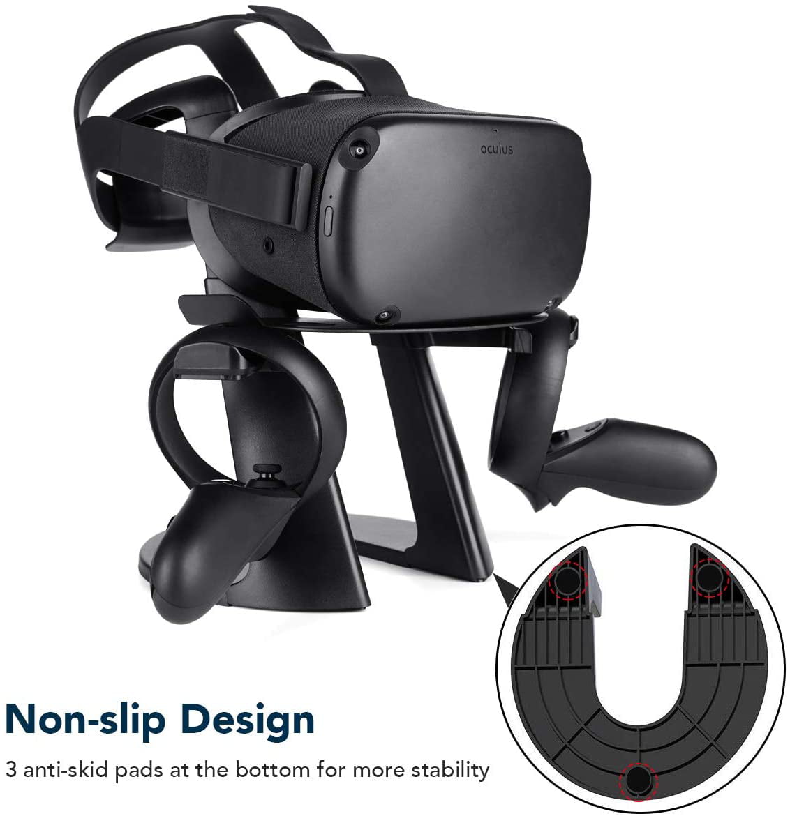 VR Stand Headset Halter Controller Mount Station für Oculus Rift S/ Oculus Quest 