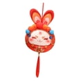 thumbnail image 2 of Rabbit Doll Ornaments Animal Spring Festival Decoration Souvenir Gift Figurines Bunny Plush Toys for Group Activities Handbag 12cm, 2 of 9