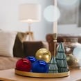 thumbnail image 4 of 2 Pcs Gazing Ball 2.5 Inch 63mm Reflective Sphere Polished Hollow Ball Deep Red, 4 of 7