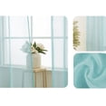 thumbnail image 3 of Lote de 2 150x250cm（Largeur x Hauteur）Rideaux Voilage Gris en Effet Lin - A Oeillets Rideau Decoración Chambre Semi-Transparent pour Salon Rideau Cuisine, 3 of 4