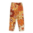 thumbnail image 5 of Junzan Hippie Flower Women'S Pajama Pants Drawstring Comfy Sleep Bottoms With Pockets, 5 of 9