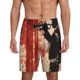 thumbnail image 1 of Balery Silhouette Trumpet Red Art Pantalones cortos de pijama de punto de algodón para hombre con cinturilla y bolsillos-XX-Large, 1 of 6