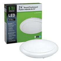 ETI 24" Bright Decorative Ceiling Flush Mount, 2900 Lumens, 4000K Cool White Light, 54614242