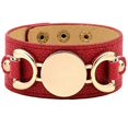 thumbnail image 4 of YOITEA 2 pulseras de cuero para mujer, pulseras envolventes, muñequera oso de fresa Juguete, 4 of 4
