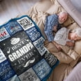 thumbnail image 3 of Grandpa Gifts, Great Gifts for Grandpa, Best Grandpa Gifts, Grandpa Birthday Gifts, Grandpa Gifts from Grandchildren, Grandpa Gifts for Fathers Day Christmas Ideas Throw Blanket 60"x50", 3 of 5
