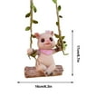 thumbnail image 3 of Weloille Happy Pig Balcony Decoration Pendant Outdoor Garden Gardening Pendant Resin Ornaments, 3 of 5