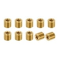 thumbnail image 1 of Unique Bargains Brass Threaded Repair Insert Nut, 10 Pcs M10x1.5 to M6x1 Thread Sleeve Inserts Reducing Nut Screw Sleeves 10mm, 1 of 7